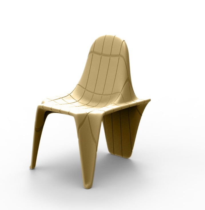 Chaise F3 en résine de polyéthylène au design contemporain par Fabio Novembre x Vondom