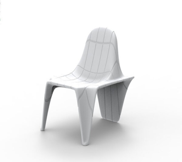 Chaise F3 en résine de polyéthylène au design contemporain par Fabio Novembre x Vondom