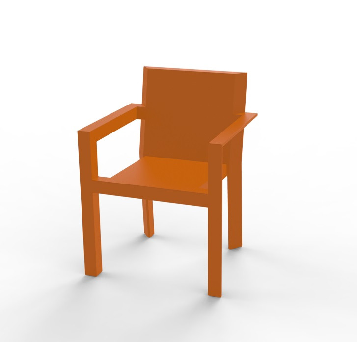 Fauteuil Frame en résine de polyéthylène au design contemporain par Ramón Esteve x Vondom