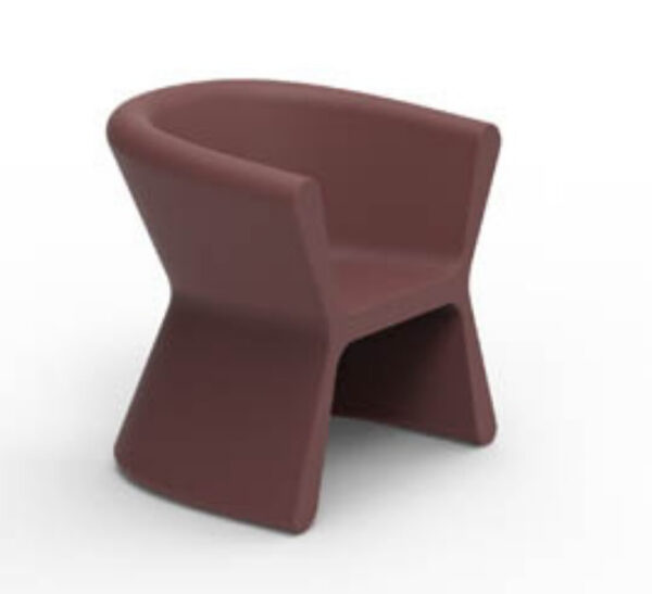 Chaise à accoudoirs Pal en polyéthylène au design contemporain par Karim Rashid x Vondom