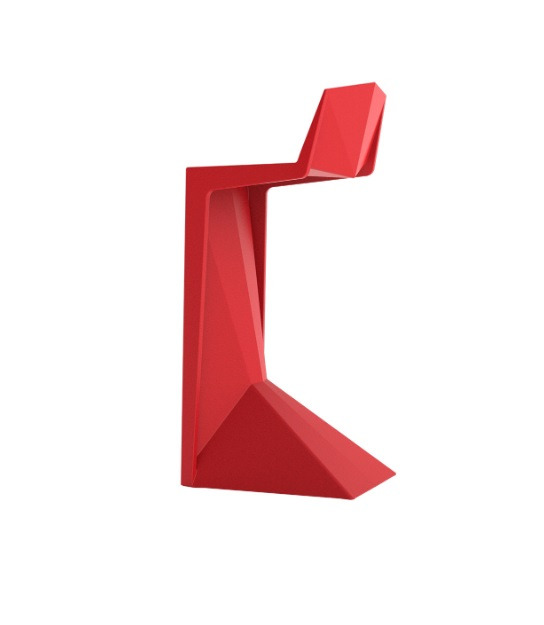 Tabouret haut extérieur Voxel en polypropylène par Karim Rashidi x Vondom Tabouret haut extérieur Voxel en polypropylène par Karim Rashidi x Vondom