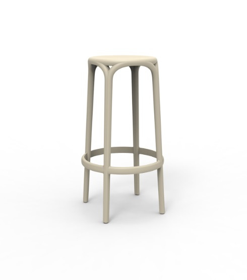 Tabouret de bar Brooklyn en polypropylène par Eugeni Quitllet x Vondom Tabouret de bar Brooklyn en polypropylène par Eugeni Quitllet x Vondom