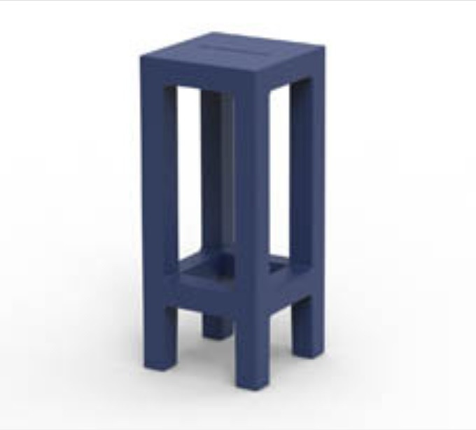 Tabouret de bar Jut en polyéthylène par Studio Vondom x Vondom Tabouret de bar Jut en polyéthylène par Studio Vondom x Vondom