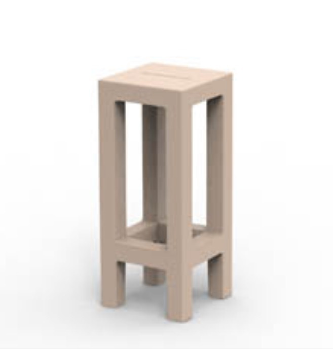 Tabouret de bar Jut en polyéthylène par Studio Vondom x Vondom Tabouret de bar Jut en polyéthylène par Studio Vondom x Vondom