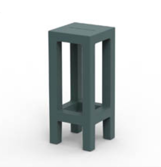 Tabouret de bar Jut en polyéthylène par Studio Vondom x Vondom Tabouret de bar Jut en polyéthylène par Studio Vondom x Vondom