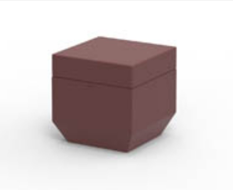 Pouf carré Vela en polyéthylène par Ramón Esteve x Vondom Pouf carré Vela en polyéthylène par Ramón Esteve x Vondom