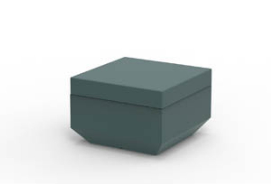 Pouf carré Vela en polyéthylène par Ramón Esteve x Vondom Pouf carré Vela en polyéthylène par Ramón Esteve x Vondom