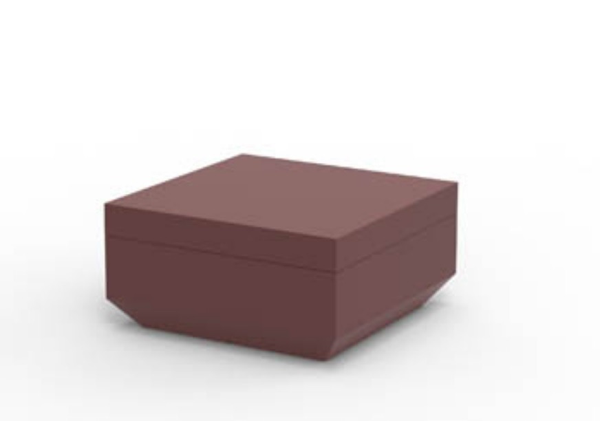 Pouf carré Vela en polyéthylène par Ramón Esteve x Vondom Pouf carré Vela en polyéthylène par Ramón Esteve x Vondom