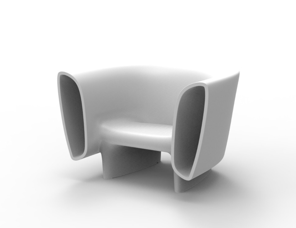 Fauteuil Bum Bum en polyéthylène au design contemporain par Eugeni Quitllet x Vondom