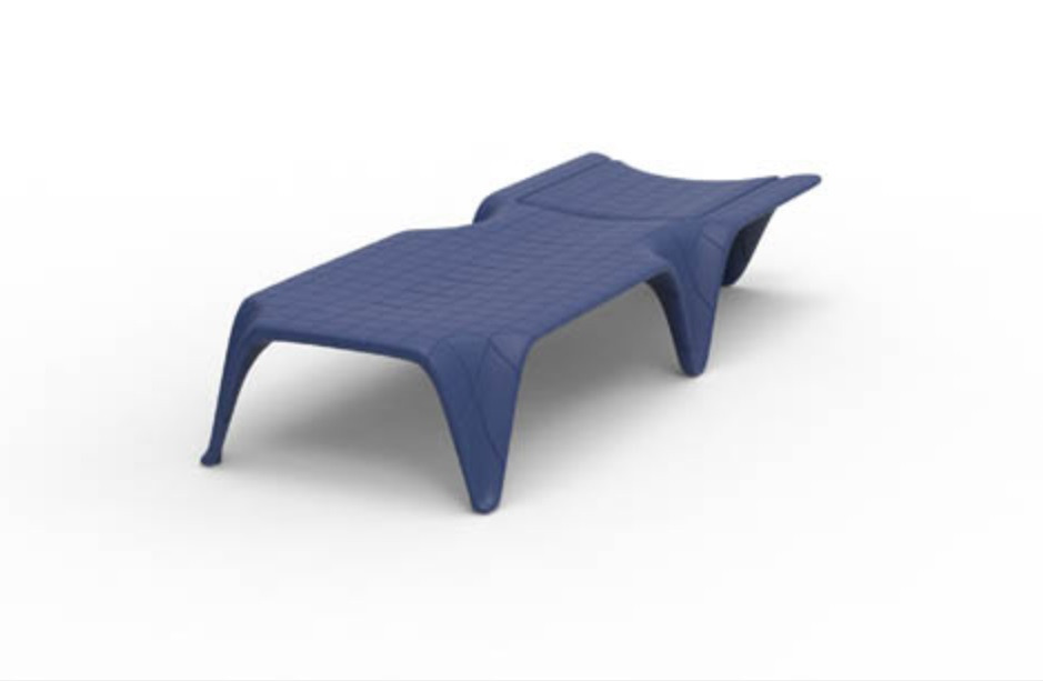 Chaise longue F3 en polyéthylène au design contemporain par Fabio Novembre x Vondom Chaise longue F3 en polyéthylène au design contemporain par Fabio Novembre x Vondom