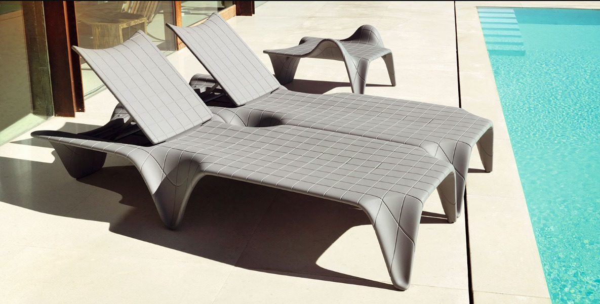 Chaise longue F3 en polyéthylène au design contemporain par Fabio Novembre x Vondom Chaise longue F3 en polyéthylène au design contemporain par Fabio Novembre x Vondom