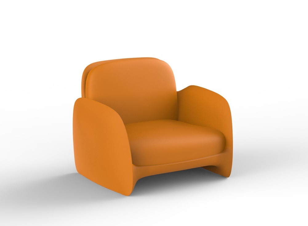 Fauteuil Pezzettina en polyéthylène au design contemporain par Archirivolto Design x Vondom