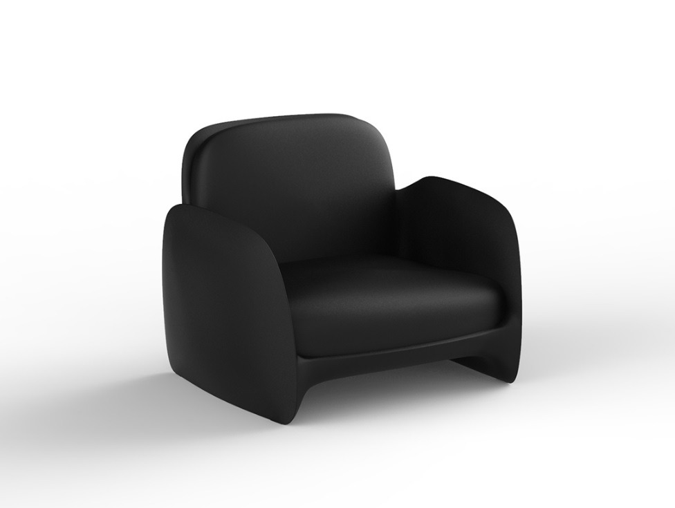 Fauteuil Pezzettina en polyéthylène au design contemporain par Archirivolto Design x Vondom