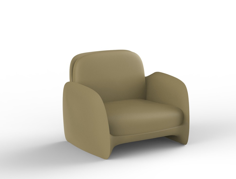 Fauteuil Pezzettina en polyéthylène au design contemporain par Archirivolto Design x Vondom