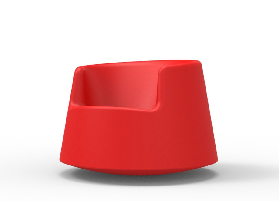 Chaise à Bascule Roulette en polyéthylène au design contemporain par Eero Aarnio x Vondom Chaise à Bascule Roulette en polyéthylène au design contemporain par Eero Aarnio x Vondom