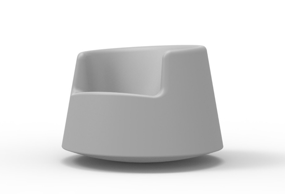 Chaise à Bascule Roulette en polyéthylène au design contemporain par Eero Aarnio x Vondom Chaise à Bascule Roulette en polyéthylène au design contemporain par Eero Aarnio x Vondom