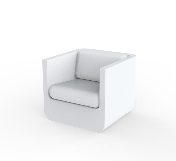 Fauteuil Ulm en polyéthylène au design contemporain par Ramón Esteve x Vondom