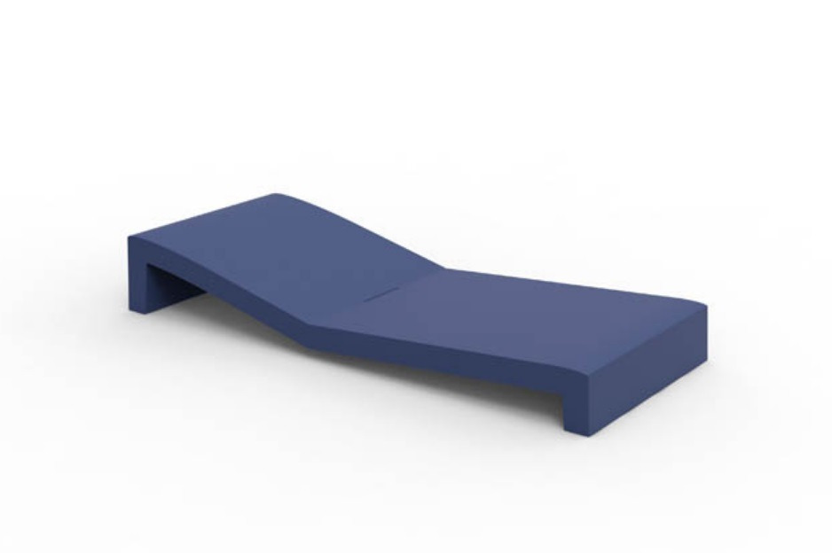 Chaise longue Jut en polyéthylène au design contemporain par Studio Vondom x Vondom