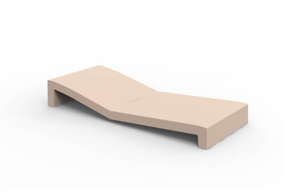 Chaise longue Jut en polyéthylène au design contemporain par Studio Vondom x Vondom Chaise longue Jut en polyéthylène au design contemporain par Studio Vondom x Vondom