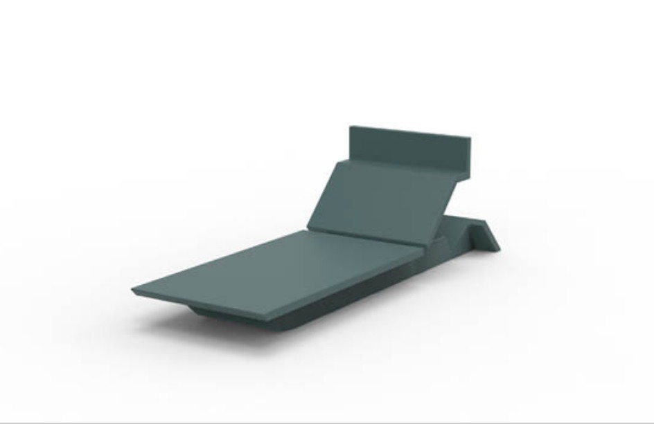 Chaise longue Rest en polyéthylène au design contemporain par A-cero x Vondom Chaise longue Rest en polyéthylène au design contemporain par A-cero x Vondom