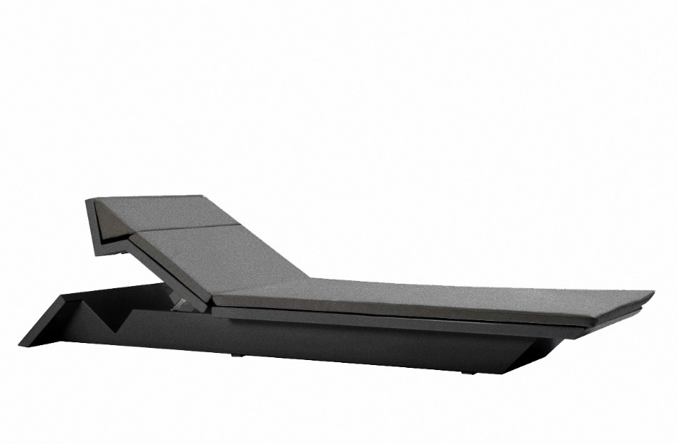 Chaise longue Rest en polyéthylène au design contemporain par A-cero x Vondom Chaise longue Rest en polyéthylène au design contemporain par A-cero x Vondom