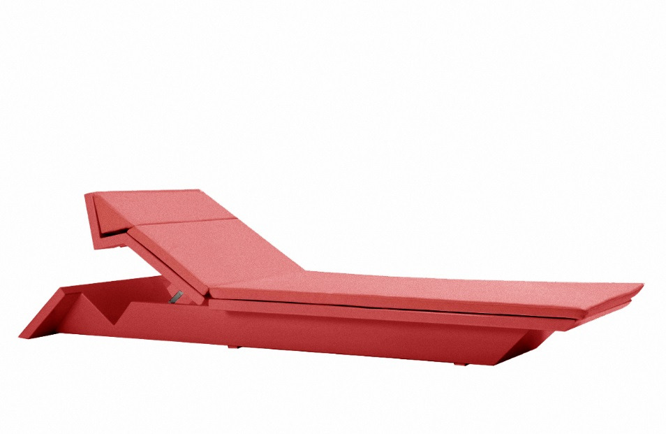 Chaise longue Rest en polyéthylène au design contemporain par A-cero x Vondom Chaise longue Rest en polyéthylène au design contemporain par A-cero x Vondom