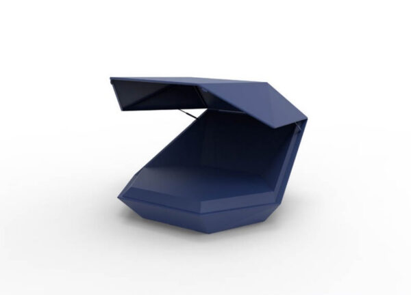 Chaise longue couvert Faz en polyéthylène au design contemporain par Ramón Esteve x Vondom