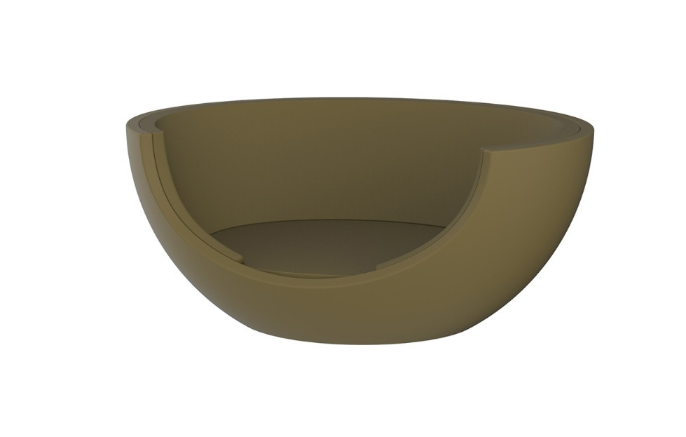 Lit de jardin Ulm Moon en polyéthylène au design contemporain par Ramón Esteve x Vondom Lit de jardin Ulm Moon en polyéthylène au design contemporain par Ramón Esteve x Vondom