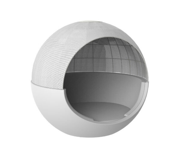 Lit de jardin avec toit ouvrant Ulm Moon en polyéthylène au design contemporain par Ramón Esteve x Vondom