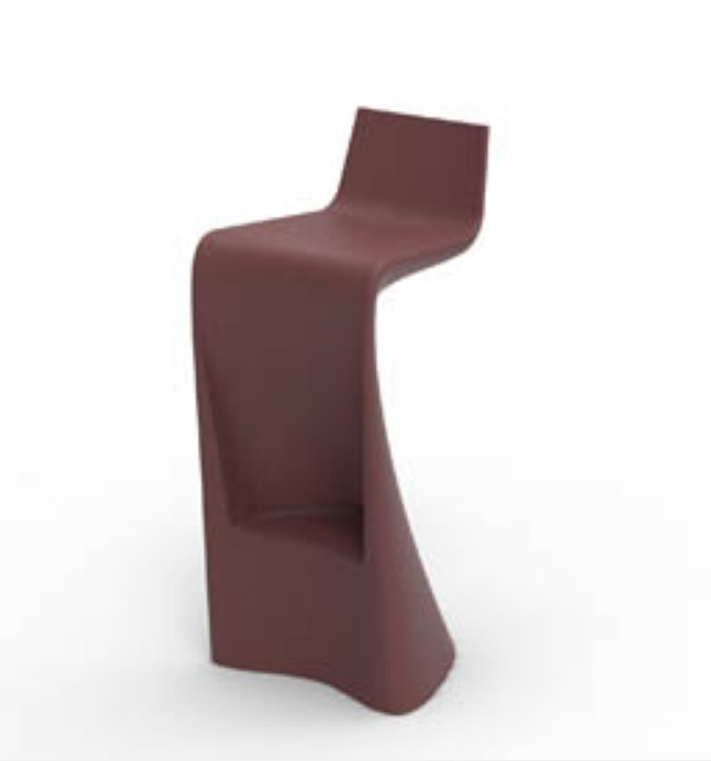 Tabouret de bar Wing en polyéthylène au design contemporain par A-cero x Vondom Tabouret de bar Wing en polyéthylène au design contemporain par A-cero x Vondom
