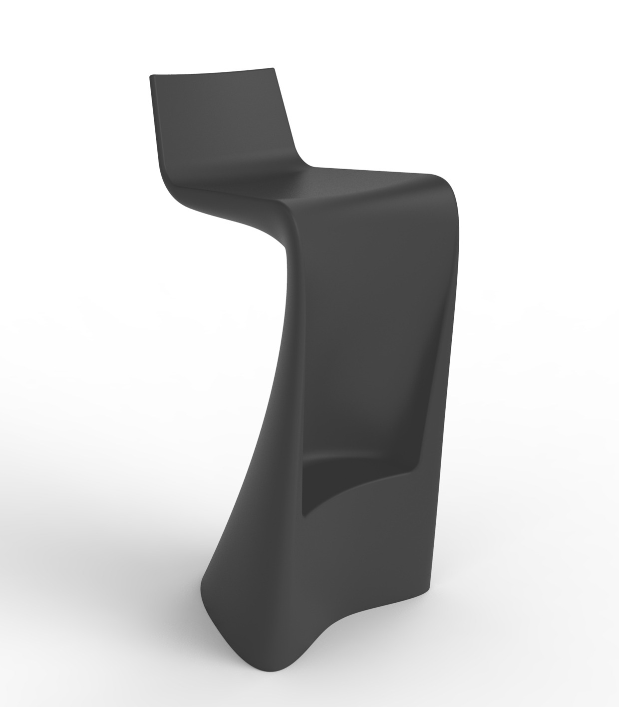 Tabouret de bar Wing en polyéthylène au design contemporain par A-cero x Vondom Tabouret de bar Wing en polyéthylène au design contemporain par A-cero x Vondom