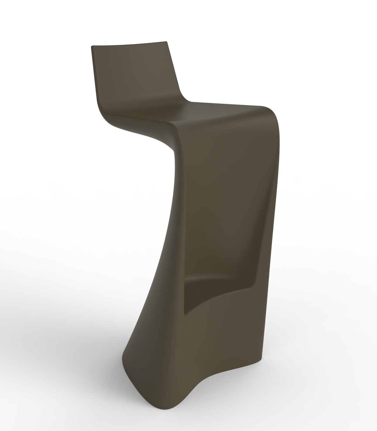 Tabouret de bar Wing en polyéthylène au design contemporain par A-cero x Vondom Tabouret de bar Wing en polyéthylène au design contemporain par A-cero x Vondom