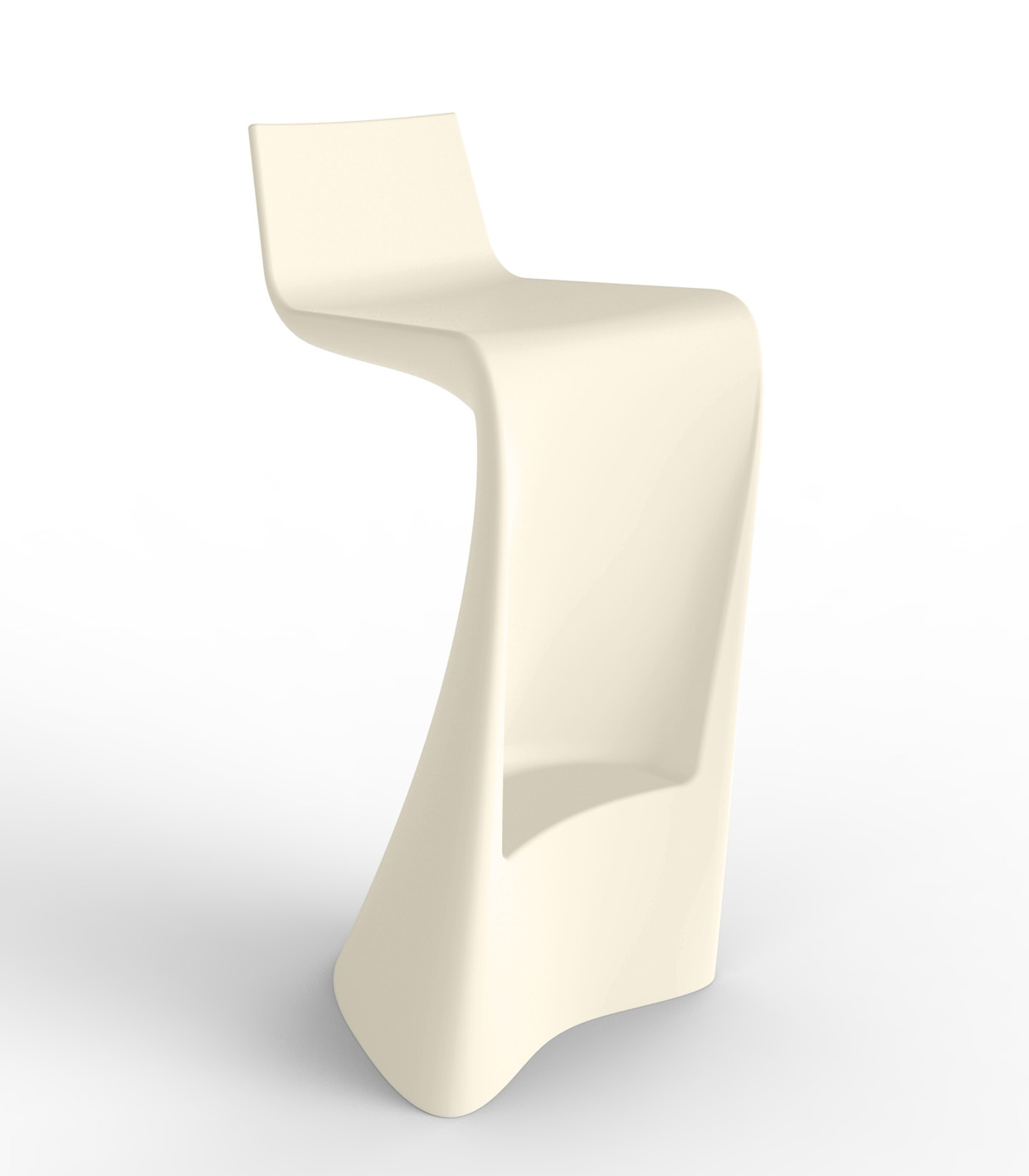 Tabouret de bar Wing en polyéthylène au design contemporain par A-cero x Vondom Tabouret de bar Wing en polyéthylène au design contemporain par A-cero x Vondom