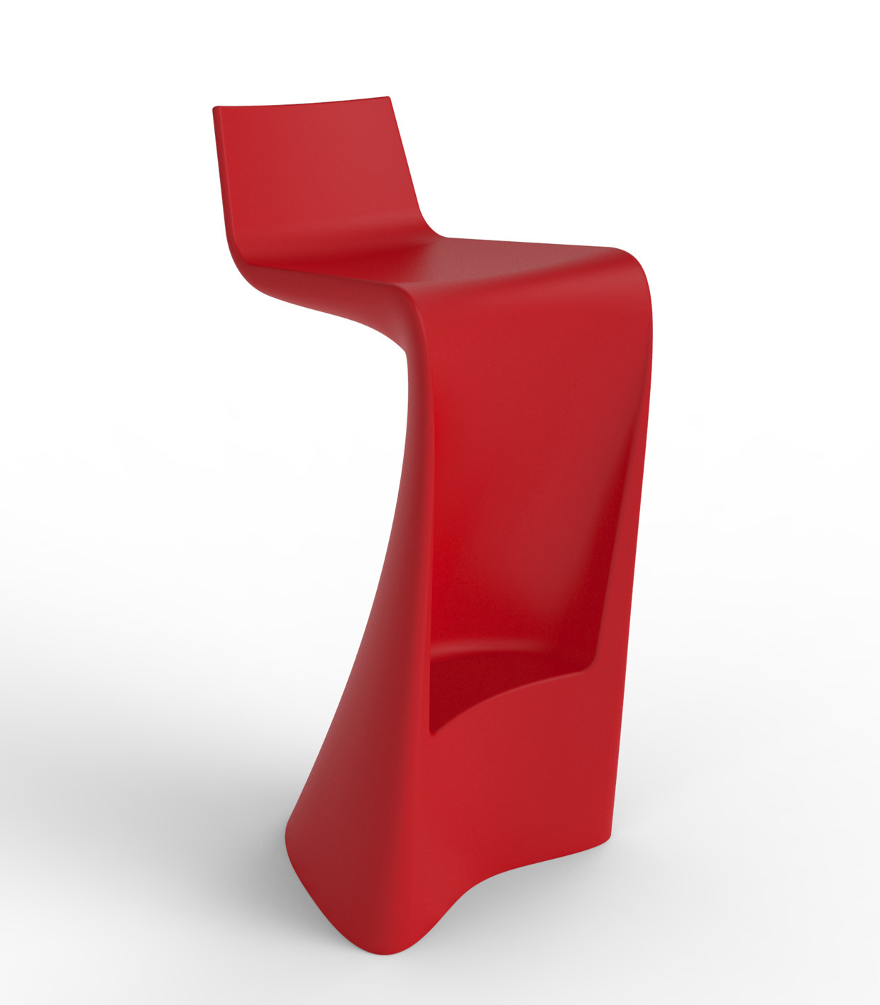 Tabouret de bar Wing en polyéthylène au design contemporain par A-cero x Vondom Tabouret de bar Wing en polyéthylène au design contemporain par A-cero x Vondom