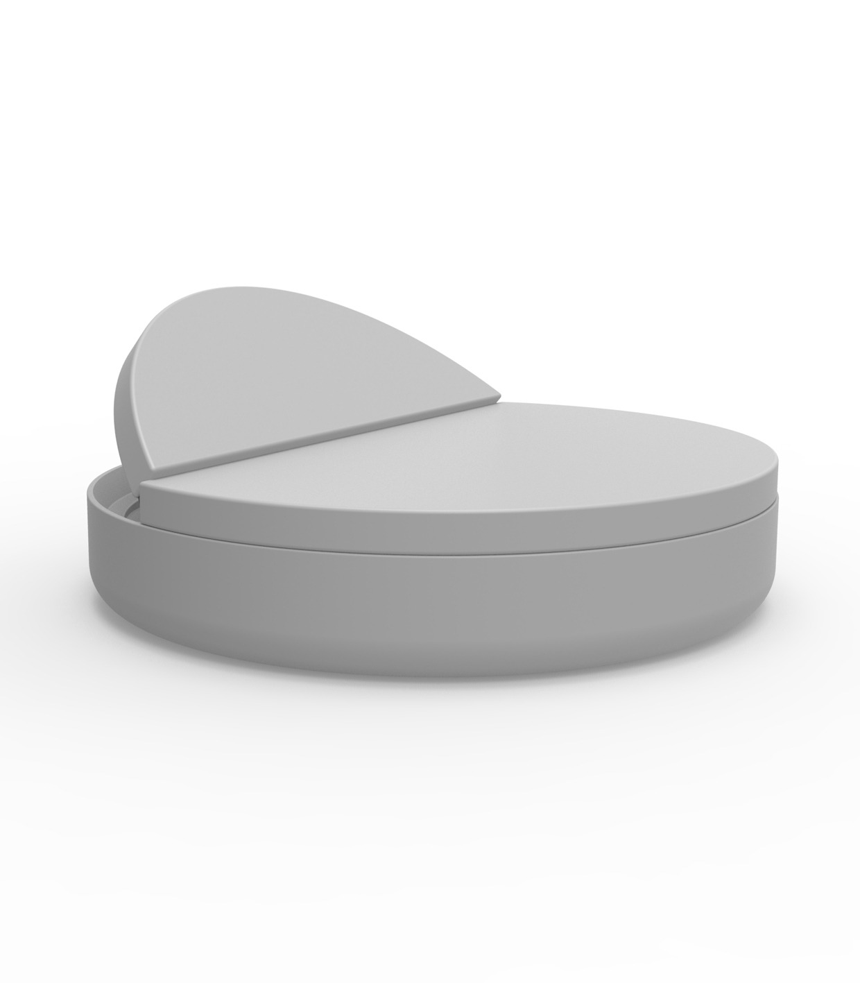 Lit de jardin Ulm avec dossier inclinable au design contemporain par Ramón Esteve x Vondom Lit de jardin Ulm avec dossier inclinable au design contemporain par Ramón Esteve x Vondom