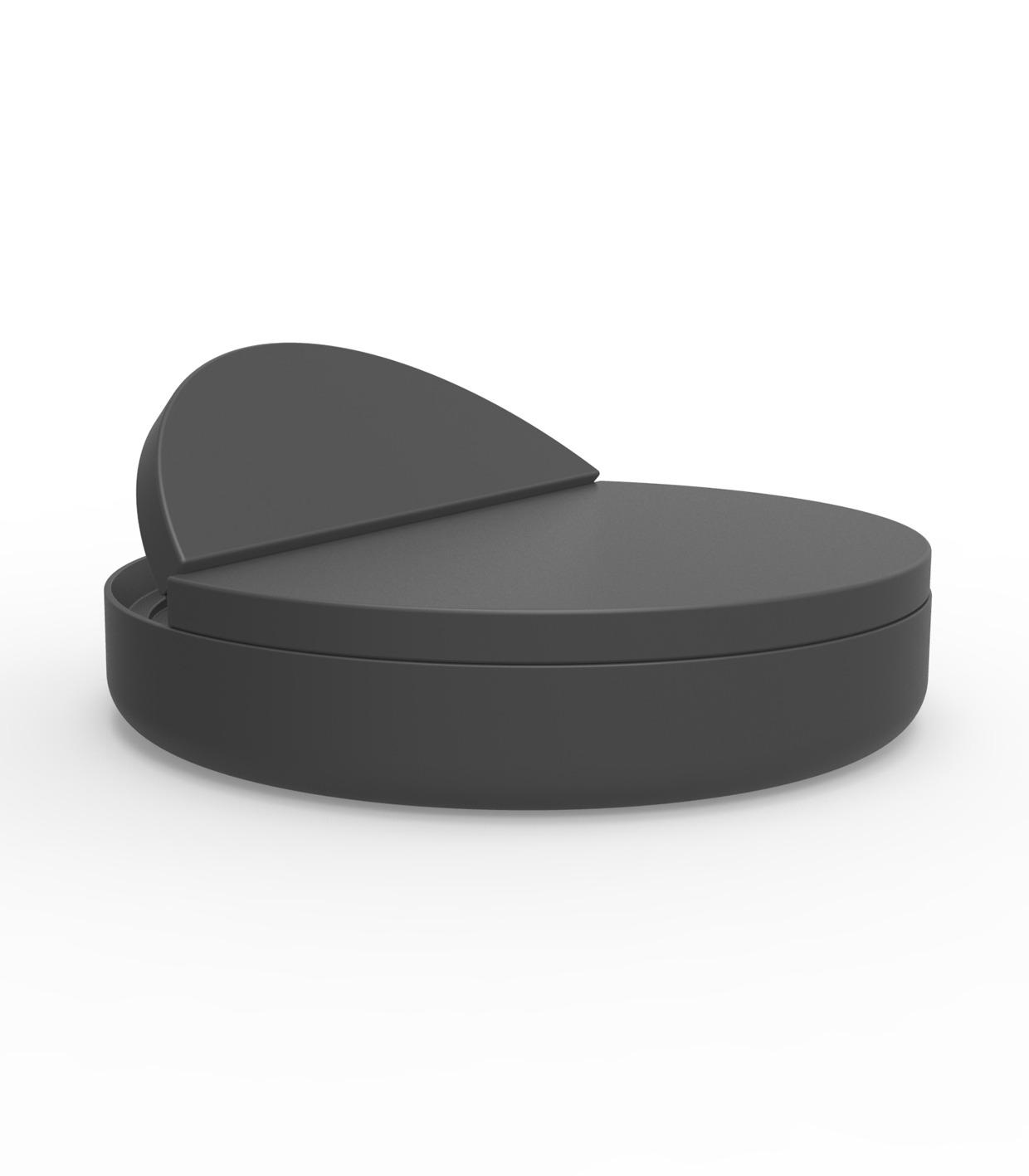 Lit de jardin Ulm avec dossier inclinable au design contemporain par Ramón Esteve x Vondom Lit de jardin Ulm avec dossier inclinable au design contemporain par Ramón Esteve x Vondom