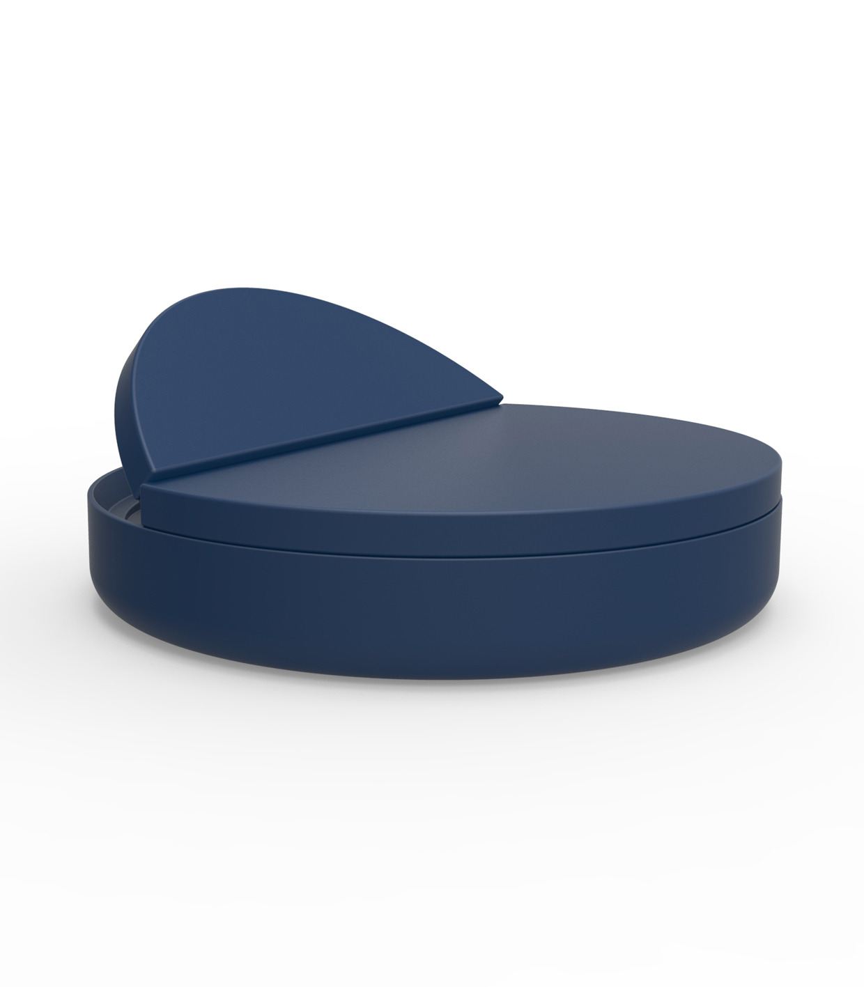 Lit de jardin Ulm avec dossier inclinable au design contemporain par Ramón Esteve x Vondom