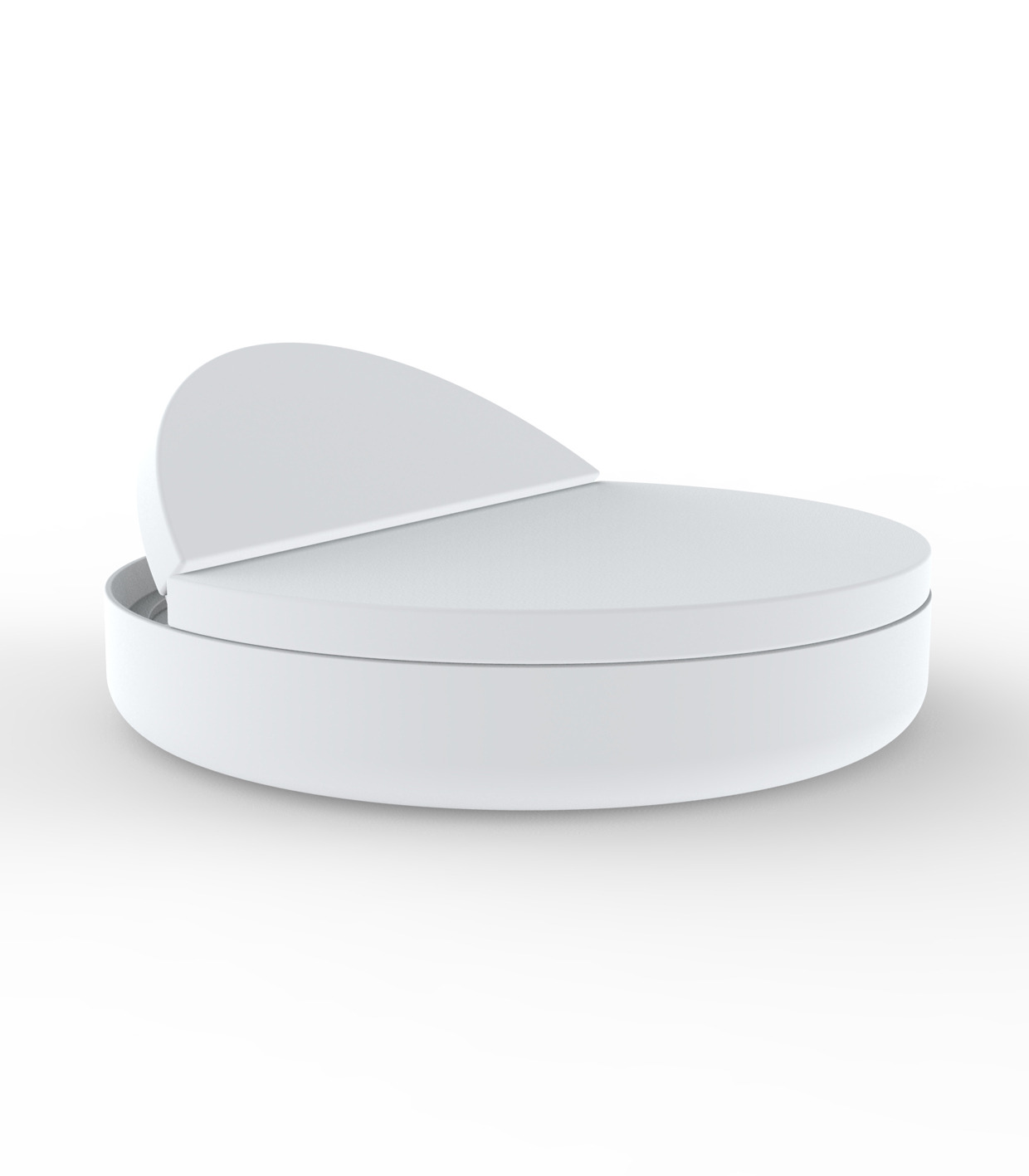 Lit de jardin Ulm avec dossier inclinable au design contemporain par Ramón Esteve x Vondom Lit de jardin Ulm avec dossier inclinable au design contemporain par Ramón Esteve x Vondom