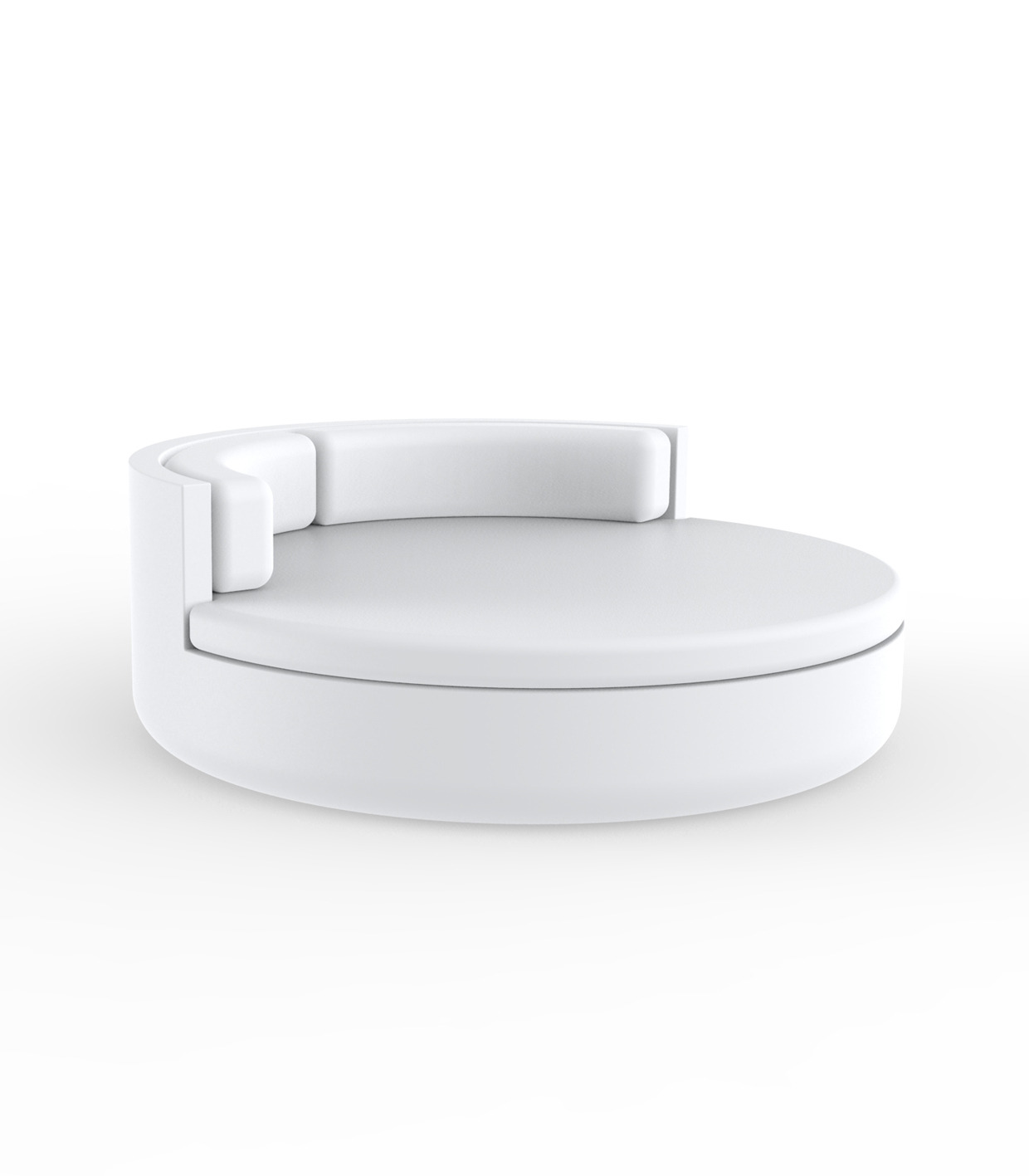 Lit de jardin Ulm avec dossier fixe au design contemporain par Ramón Esteve x Vondom