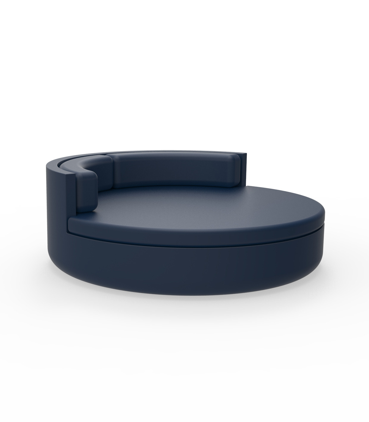Lit de jardin Ulm avec dossier fixe au design contemporain par Ramón Esteve x Vondom
