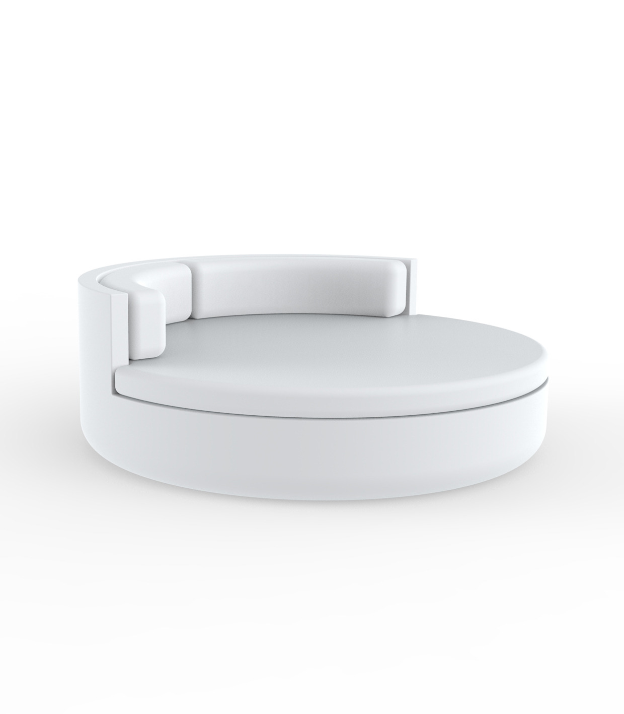 Lit de jardin Ulm avec dossier fixe au design contemporain par Ramón Esteve x Vondom Lit de jardin Ulm avec dossier fixe au design contemporain par Ramón Esteve x Vondom