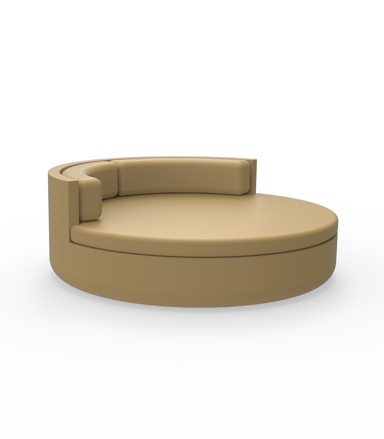 Lit de jardin Ulm avec dossier fixe au design contemporain par Ramón Esteve x Vondom Lit de jardin Ulm avec dossier fixe au design contemporain par Ramón Esteve x Vondom