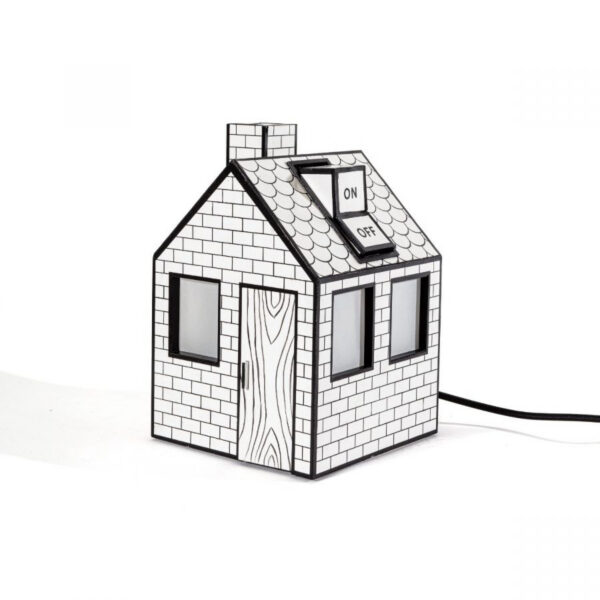 Lampe à poser Maison Papier recyclé par Tomas Schats X Seletti