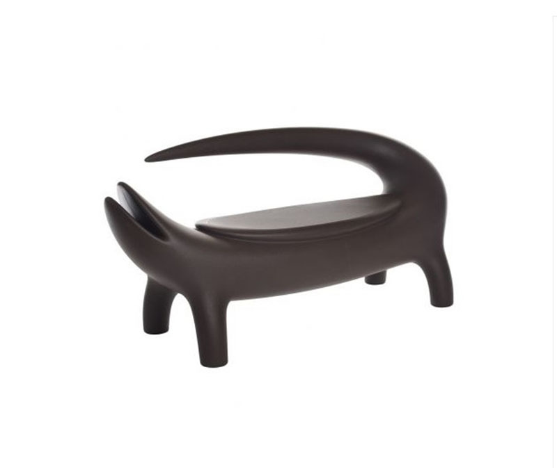 Canapé d'extérieur Big Kroko en bioplastique par Marcantonio x SLIDE Studio Canapé Big Kroko noir