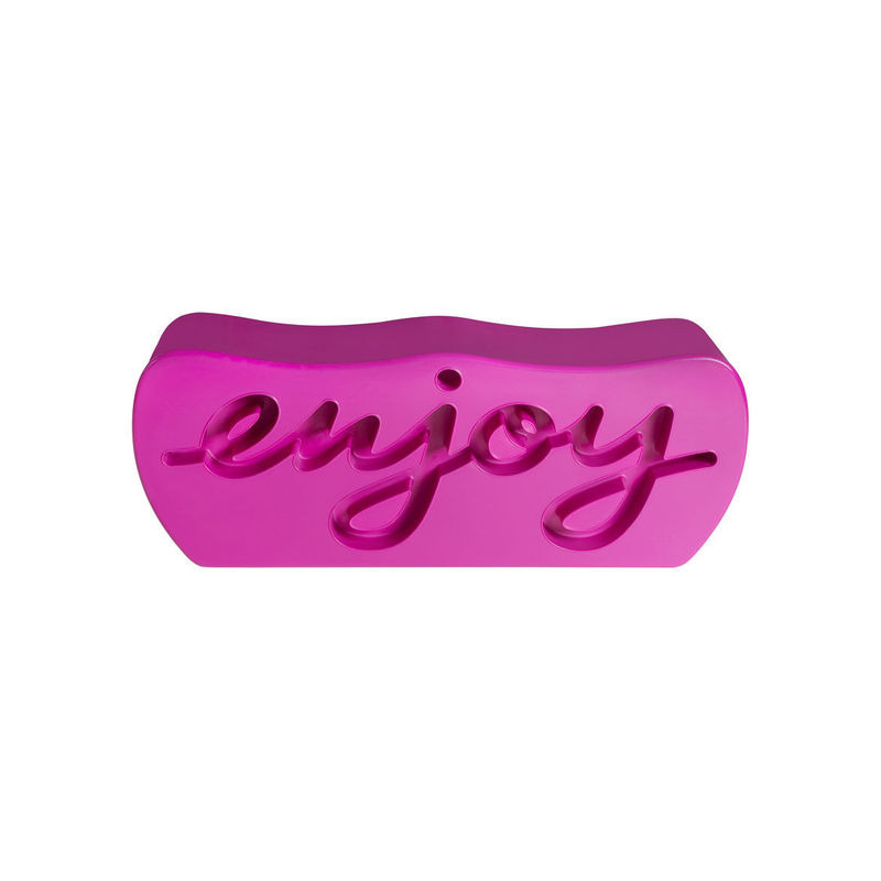Banc Enjoy en polyéthylène par Adriana Lohmann Giò Colonna Romano x SLIDE Studio Banc Enjoy violet _ Otoko Design