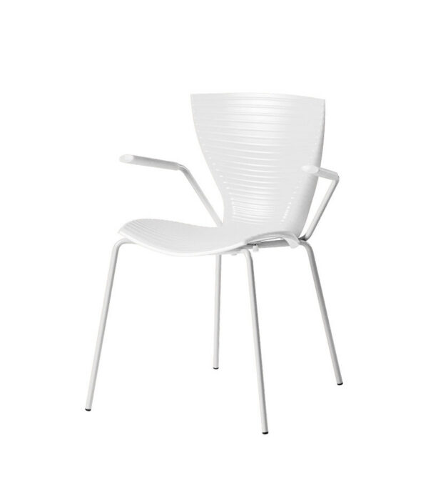 Chaise avec accoudoirs Gloria Meeting en polypropylène par Marc Sadler x SLIDE Studio