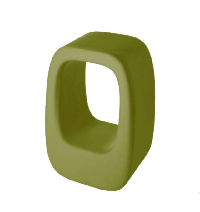 Tabouret haut Lazy Bones en polyéthylène par Barnaby Gunning x SLIDE Studio Tabouret haut Lazy Bones vert citron _ Otoko Design