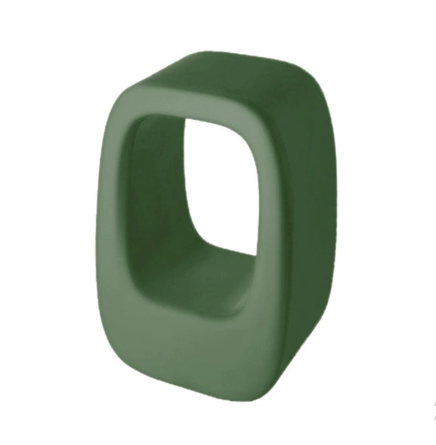 Tabouret haut Lazy Bones en polyéthylène par Barnaby Gunning x SLIDE Studio Tabouret haut Lazy Bones vert malva _ Otoko Design