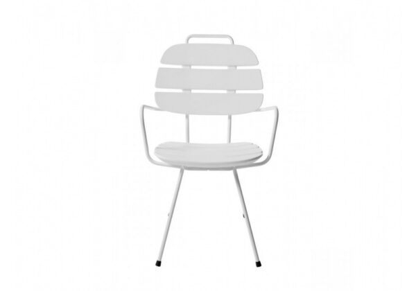Chaise avec accoudoirs Ribs en polyéthylène par Paola Navone OTTO Studio x SLIDE Studio