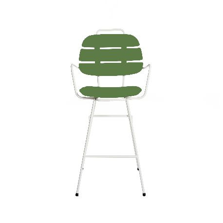 Chaise haute Ribs en polyéthylène par Paola Navone OTTO Studio x SLIDE Studio Chaise haute Ribs en polyéthylène par Paola Navone OTTO Studio x SLIDE Studio